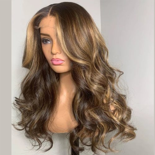 Medium And Long Curly Fashion Female Big Wave Real Human Hair Wig - Image 5