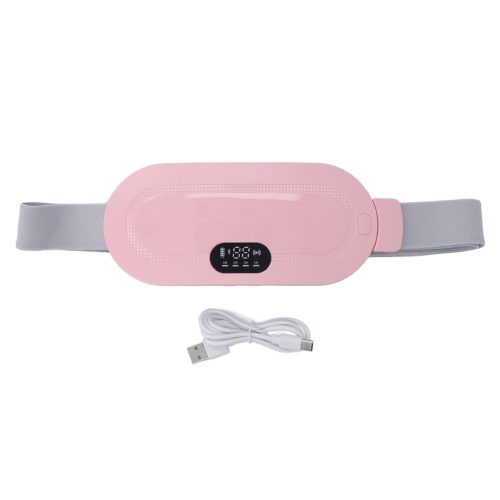Menstrual Heating Pad USB Charging Electric Cordless Adjusted Portable Belt Heat Pad for Cramp Pink - Image 5