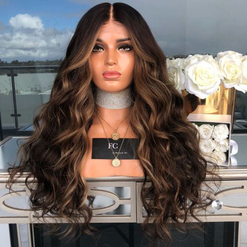 Long brown wig - Image 3