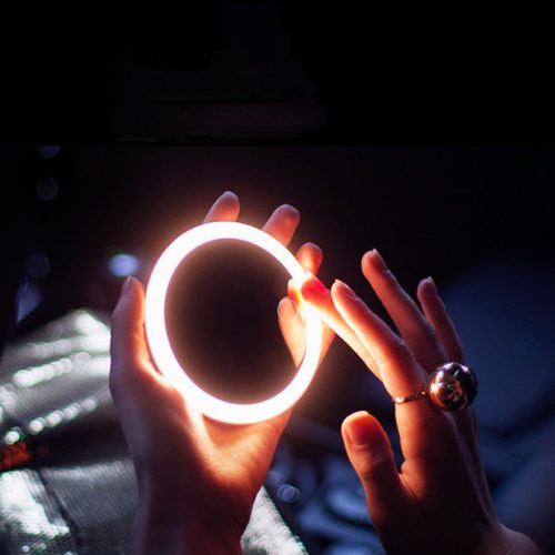 Make-up Mirror With Light To Carry Hand-held Vanity Mirror - Image 3
