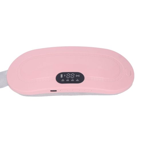 Menstrual Heating Pad USB Charging Electric Cordless Adjusted Portable Belt Heat Pad for Cramp Pink - Image 3