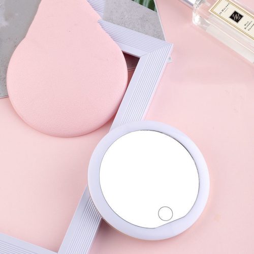 Make-up Mirror With Light To Carry Hand-held Vanity Mirror - Image 2